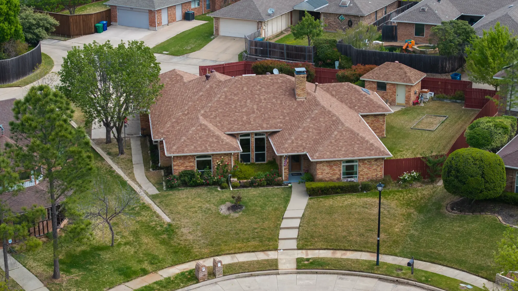 Aerial surrounding area